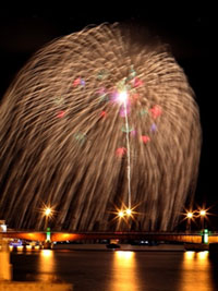釧路大漁どんぱく花火大会の写真