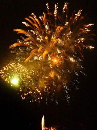 神津島渚の花火大会写真１