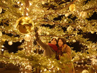 軽井沢星野エリアのクリスマス2019の写真