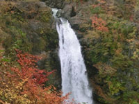 The Autumn Leaves of Akiu Great Falls