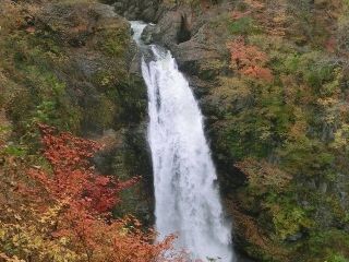 秋保大滝の紅葉写真１