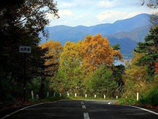 磐梯山ゴールドラインの紅葉の写真３