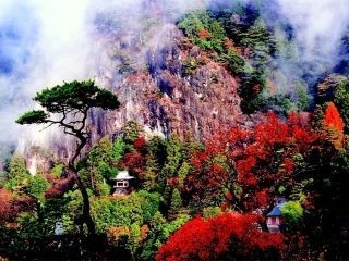 鳳来寺山の紅葉の写真４