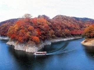 帝釈峡の紅葉の写真３