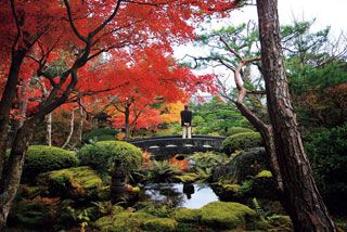 日本庭園 由志園の紅葉写真２