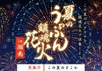 来夏へむけて！湘南エリアでシークレット花火打ち上げ！オンラインでライブ鑑賞が可能な特設サイトを本日開設