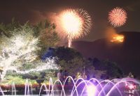 8月16日「箱根強羅温泉大文字焼」今年も cu－mo 箱根＆強羅公園の夜間特別営業を行います