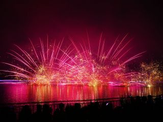 那須高原唯一の湖を活用した花火大会