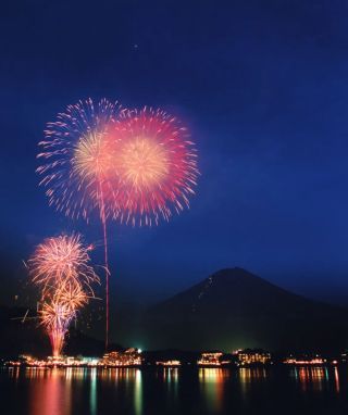 富士山・河口湖　山開き祭り花火大会イメージ１