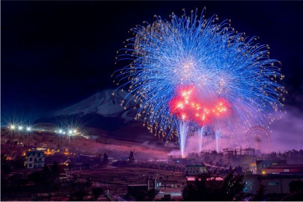 富士山花火の様子8