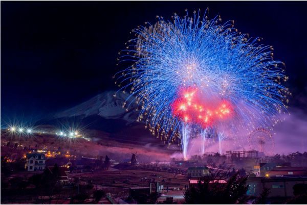富士山花火の様子9