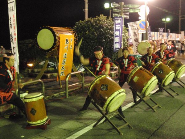 道灌太鼓の演奏