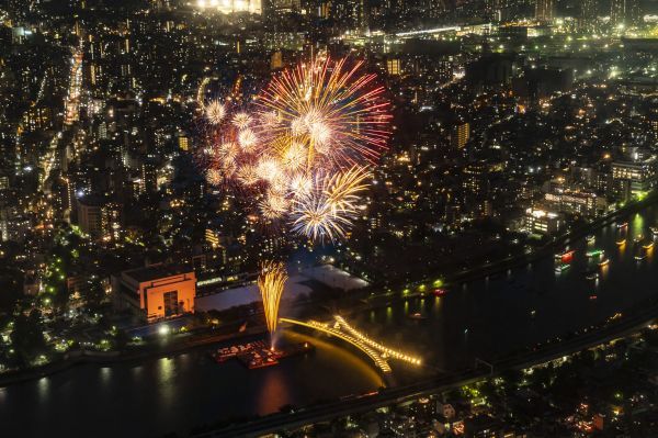 展望台から見た花火（2019年） ©TOKYO-SKYTREE