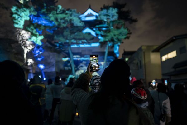 2023年1月開催「岡崎城天守閣 プロジェクションマッピング 2023」記録写真4