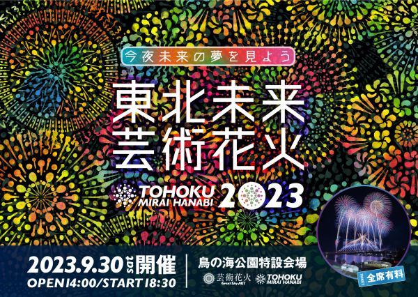 東北未来芸術花火2023イメージ