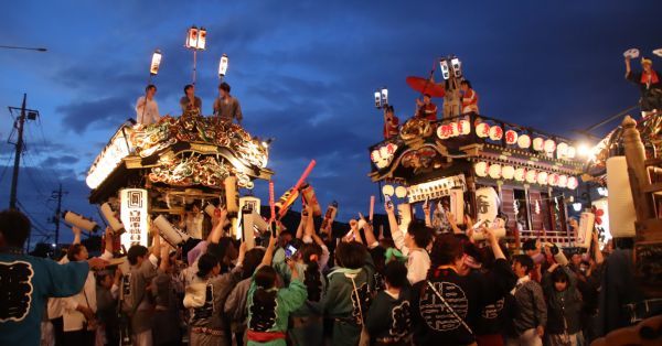 真岡の夏祭り－山車・屋台のの迫力あるぶっつけ