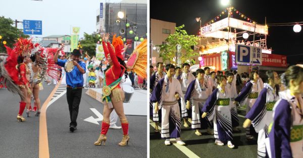 幅広いジャンルの踊りが楽しめるダンスフェスティバルやメインイベントとなる伝統的な踊りの流し踊り