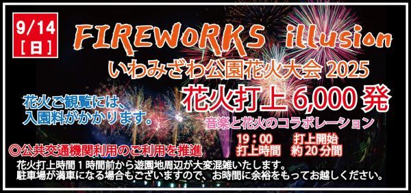 FIREWORKS illusion いわみざわ公園花火大会