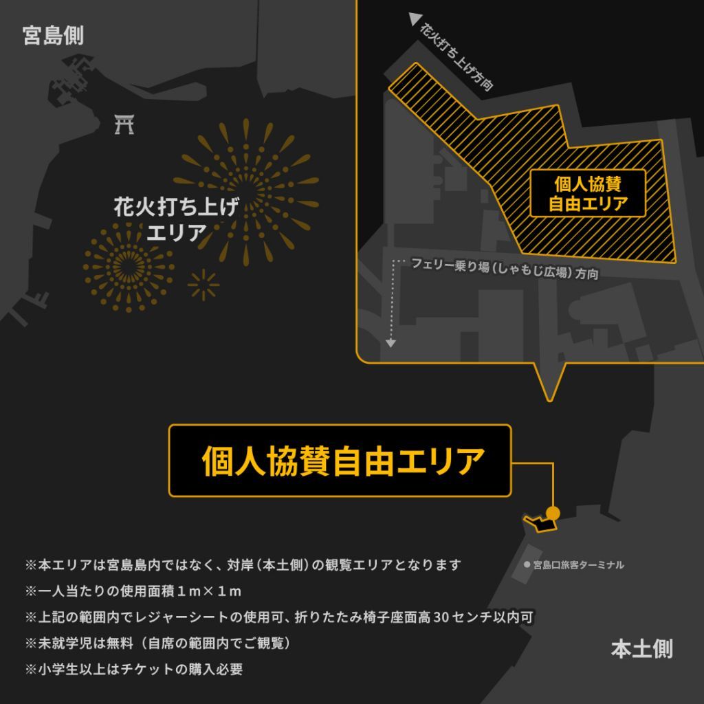 熱海海上花火大会自由エリア席詳細