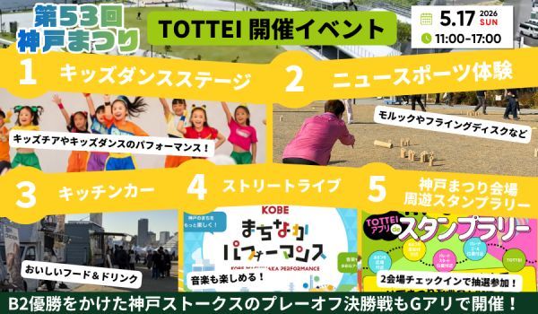神戸まつり TOTTEI初開催イベント