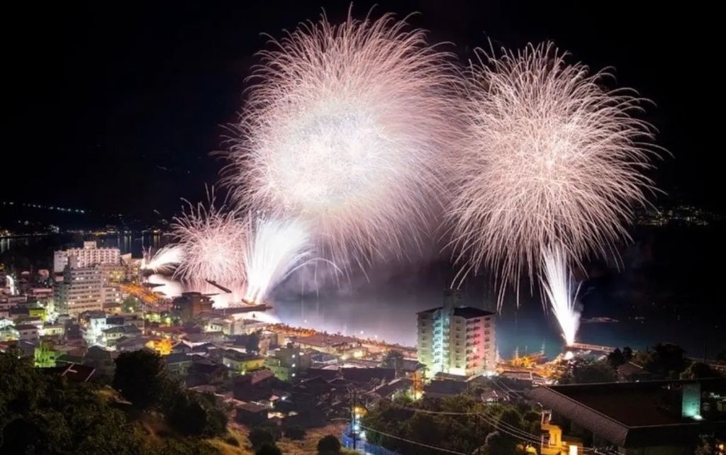 網代温泉海上花火大会