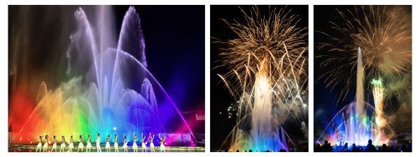 噴水×ダンス×花火