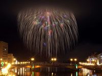 北海道新聞社創業130周年記念 第14回釧路大漁どんぱく花火大会 ~道新・光と音のファンタジー~の写真