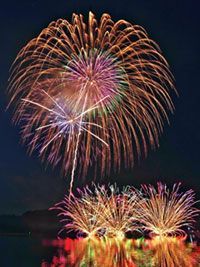 甲信越の湖で見る花火大会 花火大会21