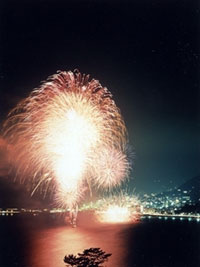 湯河原温泉海上花火大会の写真