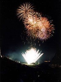さかほぎ祭り2021 爆裂大花火の写真