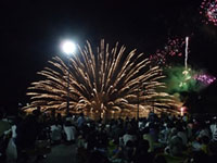 神西湖 湖上花火大会の写真