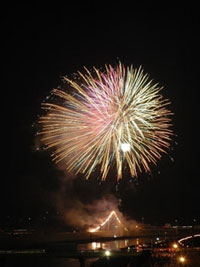 山鹿灯籠まつり納涼花火大会の写真