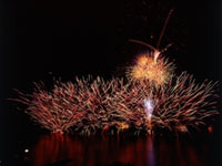 芦ノ湖夏まつりウィーク湖水まつり花火大会の写真