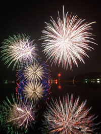 山中湖「報湖祭」花火大会の写真