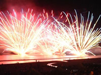 白浜海の祭典納涼花火大会の写真