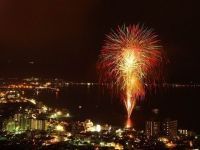 諏訪湖サマーナイト花火の写真