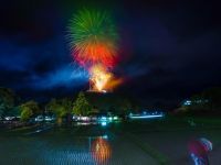 御田祭の里 花火大会の写真