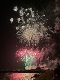 あゆみ祭り湖上打上花火の写真