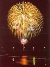 秋田市夏まつり雄物川花火大会の写真