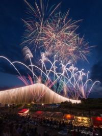 常総きぬ川花火大会の写真