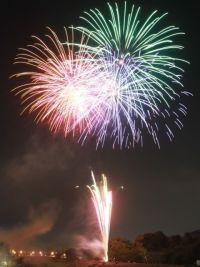 笛吹川県下納涼花火大会の写真
