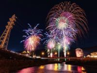 名張川納涼花火大会の写真
