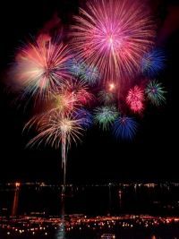 宮津燈籠流し花火大会の写真