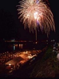 津和野町夏まつり にちはら鮎まつり花火大会の写真