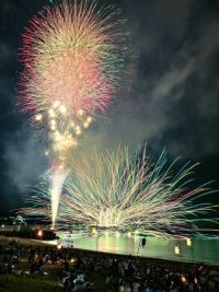 鹿島神社奉納花火祭の写真
