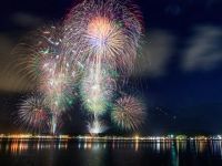 山中湖「報湖祭」花火大会の写真