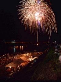 津和野町夏まつり にちはら鮎まつり花火大会の写真