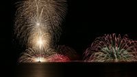 くろべ生地浜海上花火大会の写真