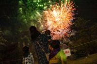 鹿沼さつき祭り協賛「鹿沼72カントリークラブの花火」の写真