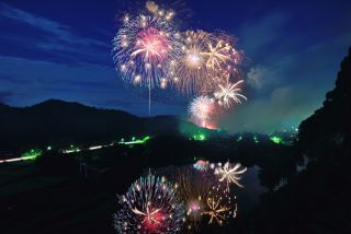 亀山湖上祭・君津市民花火大会写真１